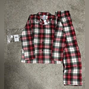 The Children's Place Red and White Plaid Pajama Set